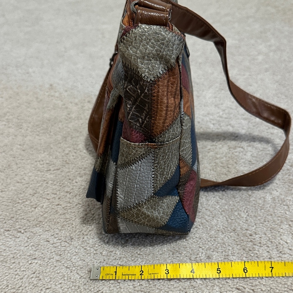 Patchwork Crossbody Bag - Multicolor - image 7